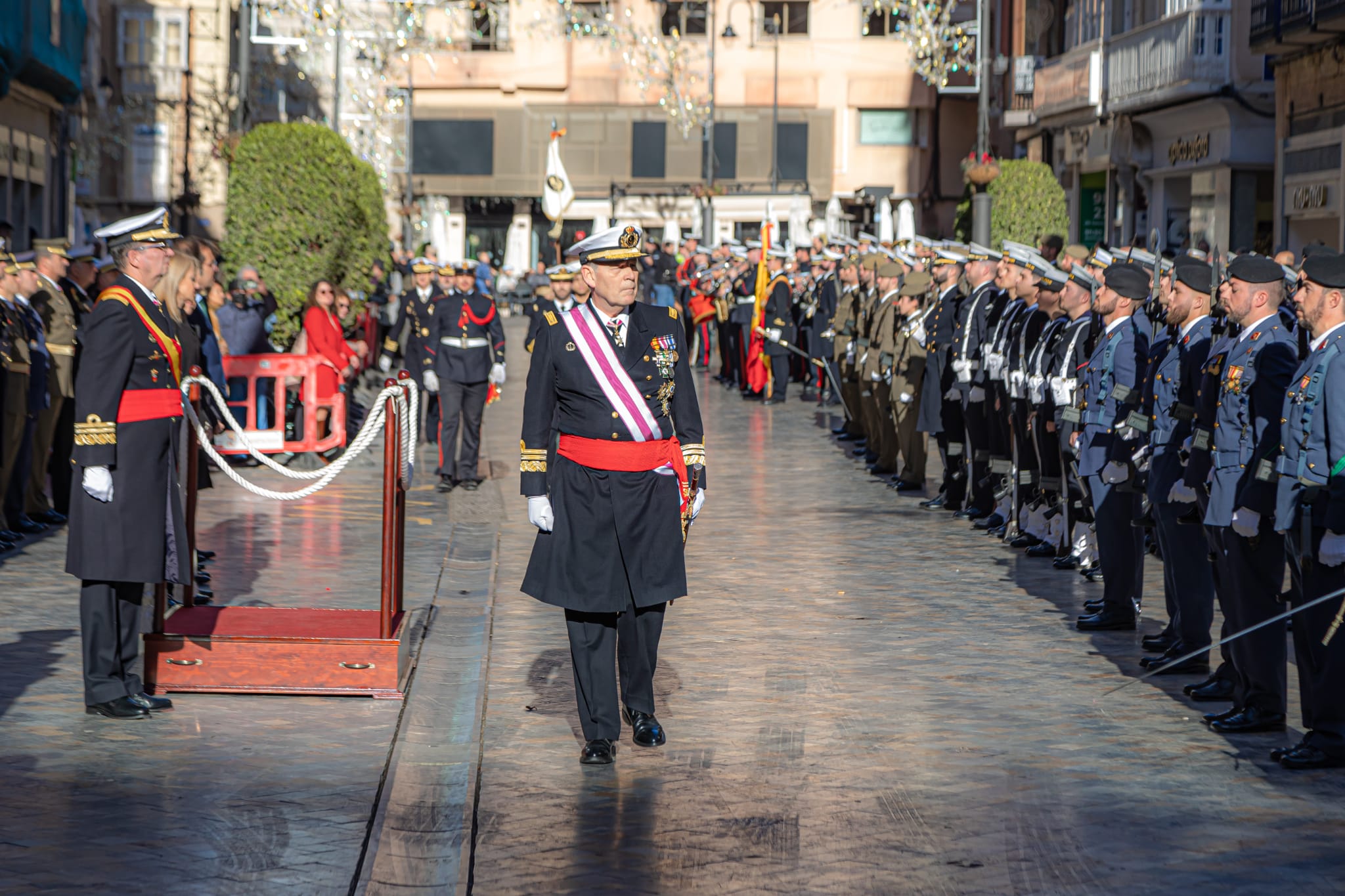 Soldados desfilando en la Pascua Militar